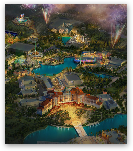 Artist rendering of Universal Beijing Resort