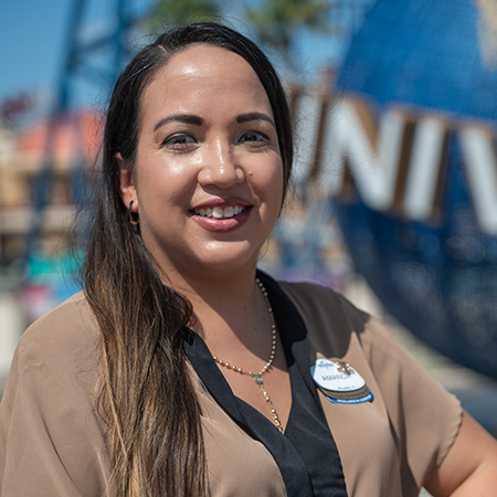 CityWalk Manager, Amanda, looking at the camera and smiling